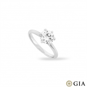 White Gold Round Brilliant Cut Diamond Ring 1.34ct I/VS1 White Gold Round Brilliant Cut Diamond Ring 1.34ct I/VS1